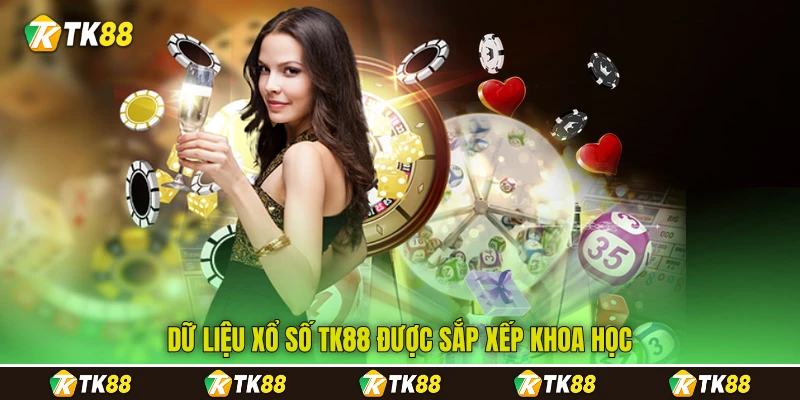 Dữ liệu xổ số TK88 được sắp xếp khoa học Dữ liệu xổ số TK88 được sắp xếp khoa học